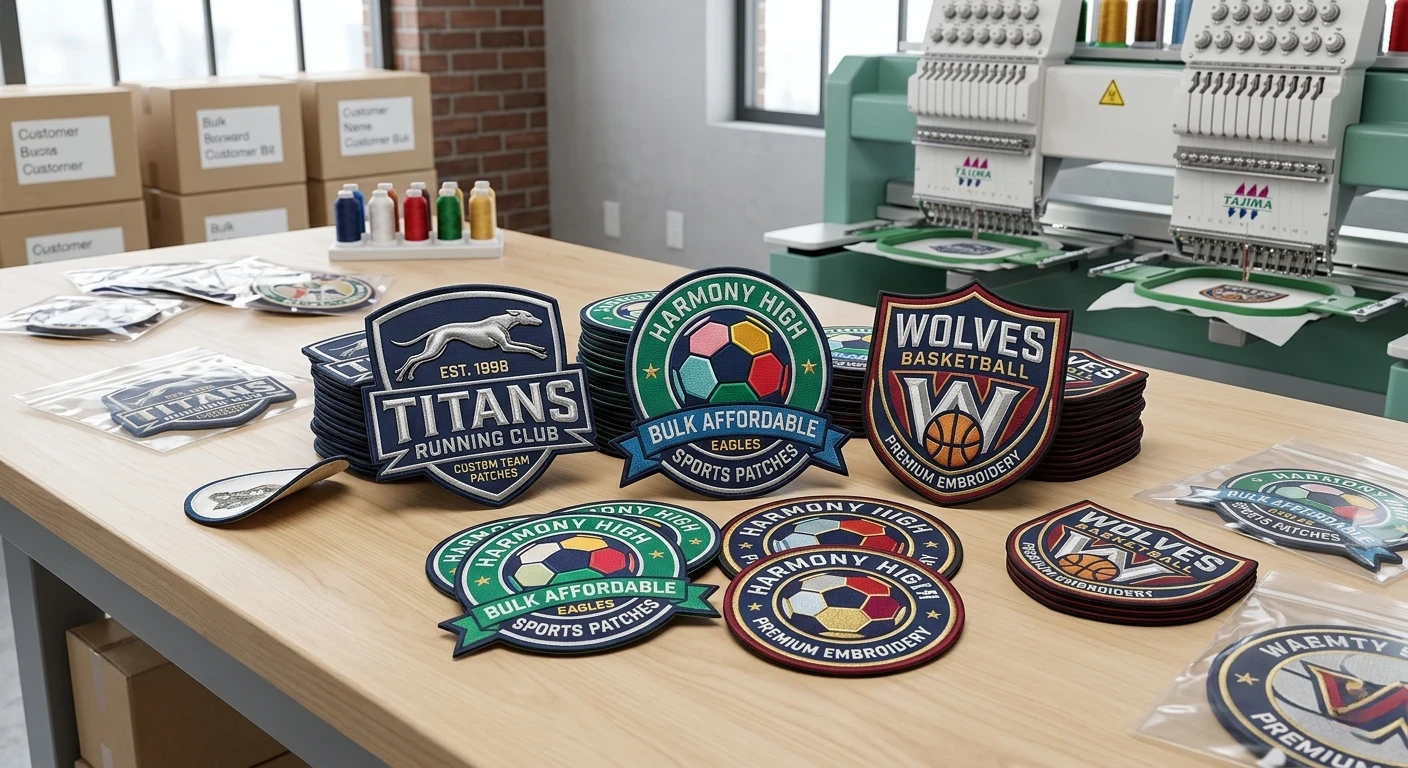 Custom Personalized Team Embroidered Patches in Bulk Affordable Sports Patches